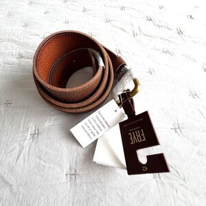 FRYE Genuine Leather Belt Brown Men's Size 42